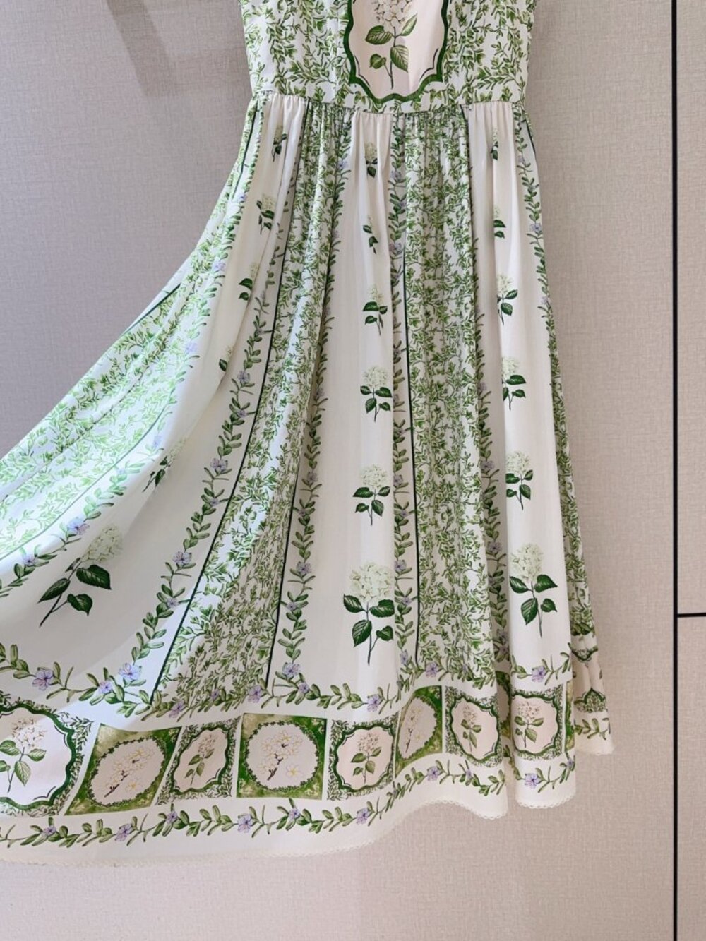 Agua by Agua Bendita Green Floral Print Slip Dress - Picture 6 of 7